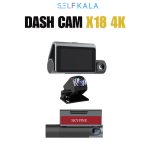 دوربین ثبت حوادث خودرو 4K مدل X18 سه دوربین