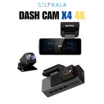 دوربین ثبت وقایع 4K مدل X4 دو دوربین